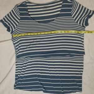 Motherhood Maternity Striped Nursing Shirt